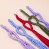 Llavero de Cuerda Trenzada Racimo de Uvas Bodhi Colgante de Borla Material Semi-Terminado DIY Joyería Adorno Pequeño