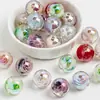 Ding Yi Alice Luna Fría Chapado en Rodio Rosella Rosa Perlas de Resina con Agujero Pasante Pulsera DIY Accesorios para Cadena de Teléfono