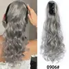 Comercio Exterior Transfronterizo Pelucas Europeas y Americanas Trenzadas, Coletas para Mujer, Cabello Largo Rizado, Extensiones de Coleta con Clip Invisible, Trenzas, Al por Mayor en Stock