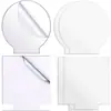 Placa de luz transparente acrílica 4043 de 2 mm, placa de luz en blanco, pantalla DIY, adecuada para pantalla con base de luz LED