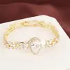 Pulsera Clásica Nueva de Moda Cruzada con Circonita Atmósfera Exquisita Versátil Pulsera para Mujer Venta Directa de Fábrica