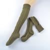 Calcetines de Diamante de Lana Tejida Extralargos por Encima de la Rodilla Tipo Pila para Mujer Otoño e Invierno Cálidos Exportación Europea y Americana Venta al por Mayor de Amazon