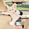 Caja de pañuelos creativa para coche, portapañuelos colgante con un toque de alta gama, linda bolsa colgante de pañuelos con diseño de coche de dibujos animados para decoración interior de coche