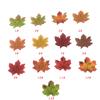 Simulación de hoja de arce, 100 hojas de colores mezclados, 8 cm, simulación transfronteriza de Amazon, hoja de arce, decoración de escena de Halloween.