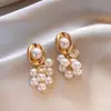 Brincos de Tassel Longos com Pérolas Estilo Francês para Mulheres, Brincos Vintage de Luxo Leve de Alta Qualidade, Acessórios Elegantes e Versáteis