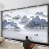 Papel de parede de parede de fundo de TV paisagem sala de estar minimalista moderna papel de parede película mural tridimensional 3D tecido de parede decorativo para cinema e televisão rede