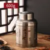 Bote de Té de Acero Inoxidable, Frasco Sellado, Gama Alta, Duradero, Conserva la Frescura, Conveniente para Uso Doméstico, Gran Capacidad, Venta al por Mayor desde el Fabricante, Estilo Tendencia Nacional
