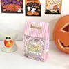 Caixa de Embalagem de Doces e Biscoitos para Festa de Halloween Enfeites de Abóbora e Fantasma Pequenos Presentes Lanches Suitcase de Presente