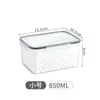 Refrigerador de Cocina Caja de Plástico con Tapa, Drenaje Sellado para Conservar Frescura Caja para Frutas y Verduras Congeladas Caja para Conservar Frescura Organizador de Nevera