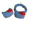 Acessórios de Cabelo Doces para Menina, Elástico Alto, Tendão de Borracha, Broche de Pinça de Cabelo, Presilha de Cabelo, Elástico de Cabelo, Anel de Cabelo de Gato KT Denim Vintage Fofo