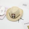 Sombrero de Paja para Niños Sombrero de Jazz Sombrero de Copa Sombrero de Sol de Verano Sombrero de Sol para Viaje de Dibujos Animados para Niñas Sombrero Fresco Venta al por Mayor