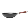 Wok Tradicional de Hierro, Wok Antiguo, Hierro Forjado, Sartén Antiadherente para el Hogar, Sin Recubrimiento Adecuado para Estufa de Gas