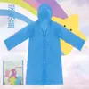 Impermeable de EVA para Niños, Unisex, Impermeable, Para Exteriores, De una Sola Pieza, Poncho de Lluvia Largo, Resistente a la Lluvia Fuerte, Impermeable, Engrosado