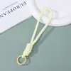 Cordão Simples para Celular Brinquedo Cordão Corda Colorida Trançada Chaveiro Pingente Pulseira Anti-perda para Celular Bolsa Charme