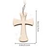 Cruz de madera sencilla transfronteriza DIY para niños, pintura de grafiti, decoración de madera para el hogar, piezas de madera, manualidades