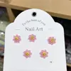 Arte de Uñas de Resina Cara Sonriente 3D Girasol Decoraciones de Uñas DIY Pendientes Funda de Teléfono Accesorios de Uñas Portátiles