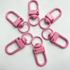 Trinco de Porta Pintado em Cores de Macaron Acessório DIY Fivela Giratória Bolsa de Boneca Pingente de Contas Chaveiro