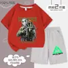 Delta Action Colaboración Manga Corta Pantalones Cortos Verano Niños Estilo Anime Atuendo Casual Nuevo Top de Manga Corta