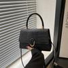 Bolsa popular deste ano feminina 2025 nova moda de alta qualidade retrô pequena bolsa quadrada primavera bolsa de ombro Maillard bolsa transversal