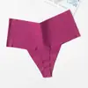 Venta caliente tanga sin costuras de seda de hielo moda mujer V transpirable lencería dama sexy pantalones T cintura media talla grande pantalones cómodos