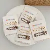 Pasador de Metal para Gotas de Aceite con Puntos de Colores para Mujer, Pinza de Pato Ondulada Dulce y Linda, Pinza de Pico de Pato sin Marcas para Flequillo de Chica Dulce y Cool, Maquillaje