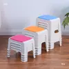 Bancos de Plástico para Uso Doméstico, Sillas Engrosadas para Sala de Estar, Taburetes Pequeños para Baño, Taburetes Cuadrados para Baño, Taburetes Bajos para Niños, Taburetes Altos Apilables