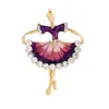 Broche Dança Menina de Ballet, Elegante da Moda, Acessórios de Casaco de Luxo Acessível, Broche Anti-Exposição de Corsage de Alta Qualidade