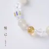Pulsera de Cristal Tallado Amatista Natural Estilo Chino Nuevo Pulsera de Cristal Morado Joyería de Alta Gama Venta al por Mayor