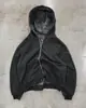 Moletom com Zíper Reversível Estampado de Animal Camuflado Personalizado para Comércio Exterior Europeu e Americano Blusão de Manga Longa Jaqueta Vintage