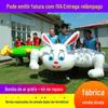 Adereços esportivos divertidos tartaruga inflável e coelho equipamentos de corrida Oito imortais Cruzando o mar ao ar livre grupo edifício expansão pai-filho inteligência corporal