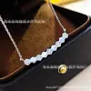 V Ouro Versão Alta Novo Processo CNC Colar Colmeia Feminino Banhado a Ouro 18K Pingente Colmeia Diamante Sorriso Corrente da Clavícula