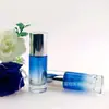 Bomba de Pressão Simples Direto da Fábrica Portátil Loção Viagem Sub-embalagem Vidro Frasco de Base Líquida Frasco Redondo Reto 30ml