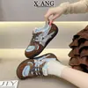 Couro Genuíno Cor Color Block Retrô Tênis de Treino Alemão Feminino Sapatos para Uso Externo Outono 2026 Novos Tênis Esportivos Casuais Versáteis Crianças