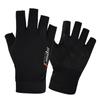 Guantes de Protección Solar de Seda de Hielo Expuestos de Dos Dedos para Hombre, Verano, Medio Dedo, Guantes Deportivos de Ciclismo, Pesca, Transpirables, Delgados