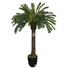 Planta en Maceta Árbol de Hierro Simulado Redes Sociales Planta Verde Falsa Decoración de Sala de Estar Adornos Cícada Pequeña Paisajismo Interior Modelado Bonsái Suelo