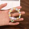 Pulsera infantil de dibujos animados, pulsera femenina de princesa con cuentas de color gelatina, linda pulsera para niña, joyería para estudiante, pulsera, joyería