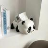 Caja de pañuelos creativa con forma de panda para sala de estar, adornos para mesa de comedor, mesa de centro multifuncional con extracción de papel, TV, caja de almacenamiento de artículos pequeños