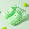 Zapatillas para niños al por mayor, zapatos de bebé de color sólido con agujeros grandes para niños y niñas, sandalias transpirables resistentes al desgaste para exteriores, al por mayor