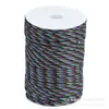Paquete de 100m Paracord de 7 Hilos para Exteriores 4mm Hilo para Tejer Pulseras de Paracord Entusiastas Militares Paracord de Supervivencia de 7 Hilos