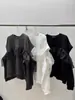 Chique Coreano Outono Novo Design de Nicho Organza Franzido Recorte Manga Longa Solta Moletom para Mulheres 3 Cores