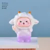 Nuevas y creativas manualidades de resina de ovejitas, accesorios para llaveros DIY de pegamento de crema de dibujos animados, adornos de escritorio y para coche