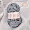 Hilo de Hilo de Hielo de Terciopelo de Nube Tejido a Mano Hilo Grueso DIY Bufanda de Tejido para Bebé Hilo para Cojín de Asiento de Muñeca Hilo para Zapatos de Ganchillo