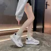 YB-2F75 Botas de Neve Femininas 2026 Novo Estilo Inverno Plus Veludo Solado Grosso Sapatos Femininos Botas Curtas Quentes Esportivas Sapatos de Algodão