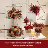 Nuevo Estilo Chino Señal de Agua Artificial Juego Completo de Trípode Floral Bolsa de Papel Combinación de Flores Celebración de Inauguración de Exposición Metabo