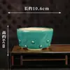 Maceta de flor de arena púrpura vidriada Yixing al por mayor creativa simple decoración de balcón grieta de hielo maceta para suculentas de escritorio YS30
