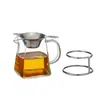 Juego de Té Kung Fu Resistente al Calor Vidrio de Alta Temperatura Taza de Presentación con Colador de Té Filtro Divisor de Té Taza de Presentación de Vidrio Espeso Grande y Pequeño