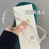 Gafas Coreanas Ultraligeras de Montura Cuadrada Grande Montura Gafas de Lectura Cara Plana Cara Redonda Gafas de Lectura Pequeñas Gafas de Lectura Marrones