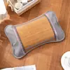 Almohada fresca de verano almohada de tallo de té seda de hielo almohada fresca de bambú almohada fresca de mahjong almohada antigua de ratán de bambú almohada de verano almohada individual de bambú