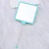 Nuevo Espejo de Maquillaje Cuadrado Portátil DIY Espejo con Abalorios de una Cara Espejo Portátil para la Apariencia de las Niñas