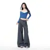 Pantalones Casuales de Traje de Pierna Ancha Sueltos con Diseño de Pliegues Estilo Retro Americano Nuevo para Mujer 2026